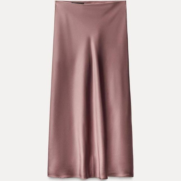 Zara Dresses & Skirts - Zara Women's Satin Midi Skirt